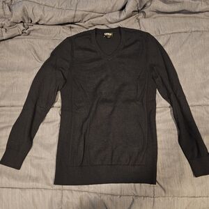 Express (Very Dark Navy) V-Neck Men's Sweater